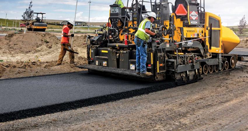 Volvo CE pavers key infrastructure job in Montana