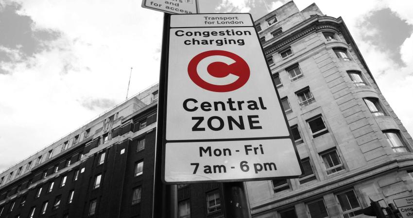 London’s congestion charge sign