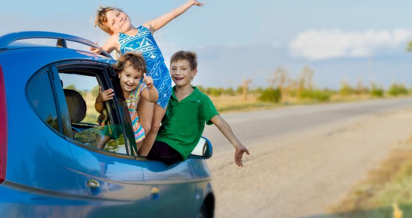 kids in a car