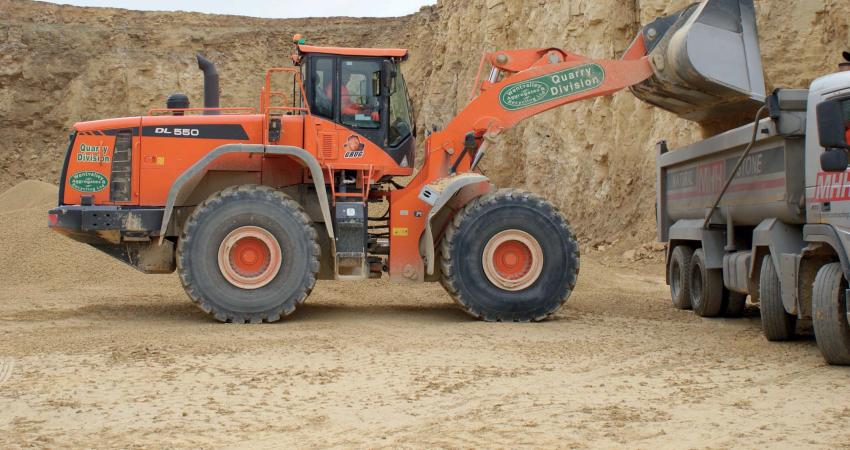 Doosan’s DL550 wheel loader 