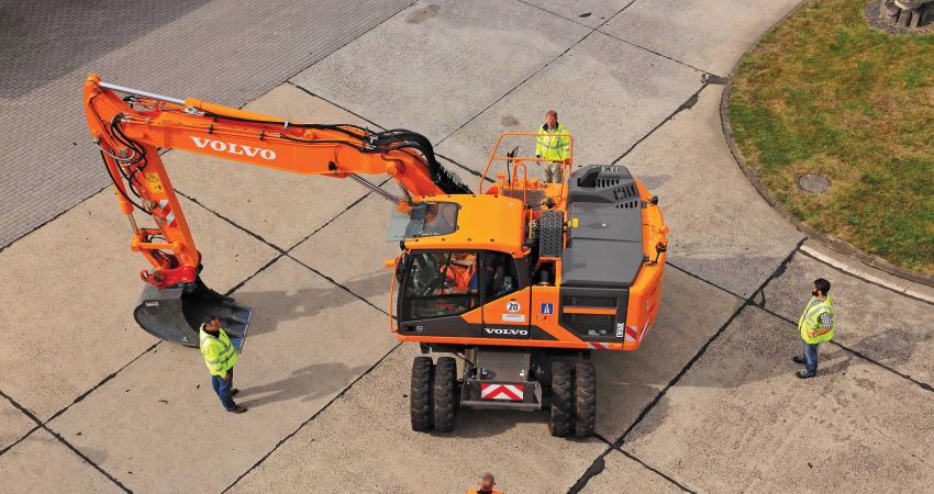 Volvo CE EW160E wheeled excavator