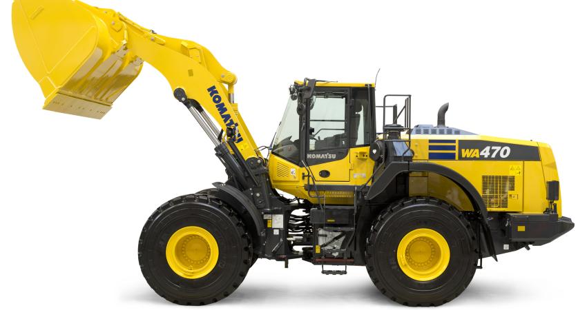 Komatsu’s WA47-8 wheeled loader