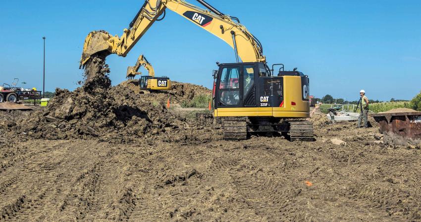 Caterpillar’s short tailswing excavator 