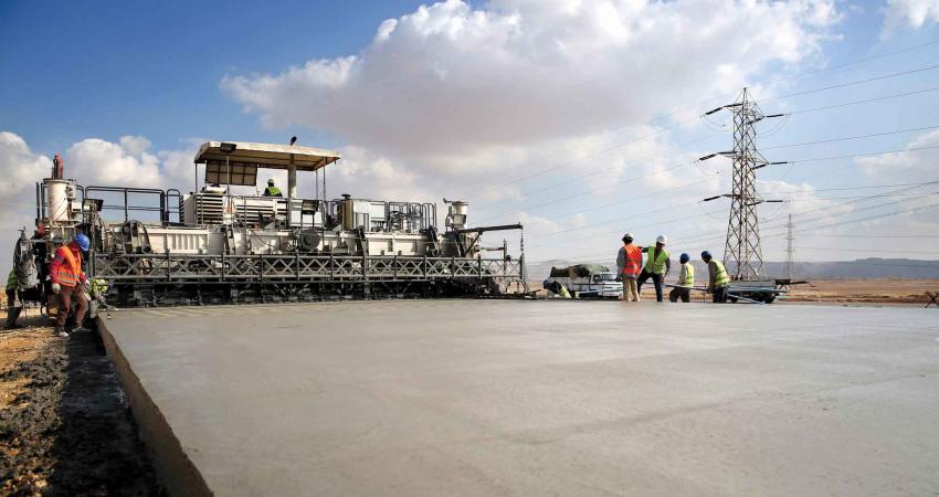 The new highway connecting Egyptian capital Cairo with the Port of Suez