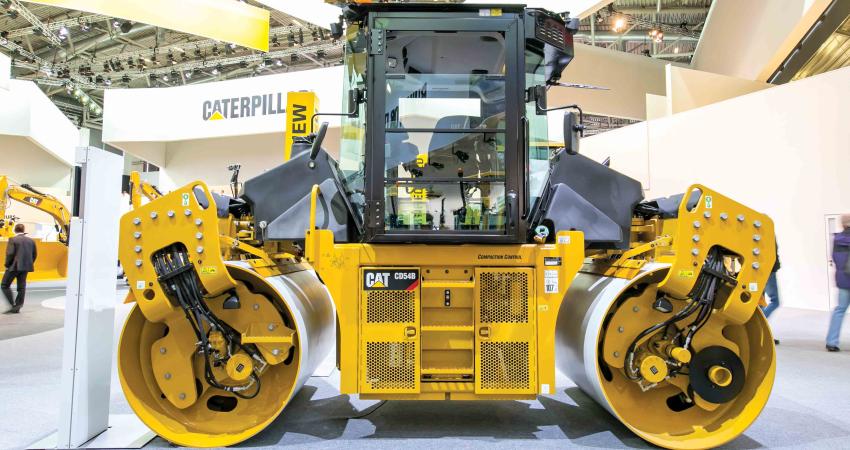 Caterpillar high-performance drum steer compactor