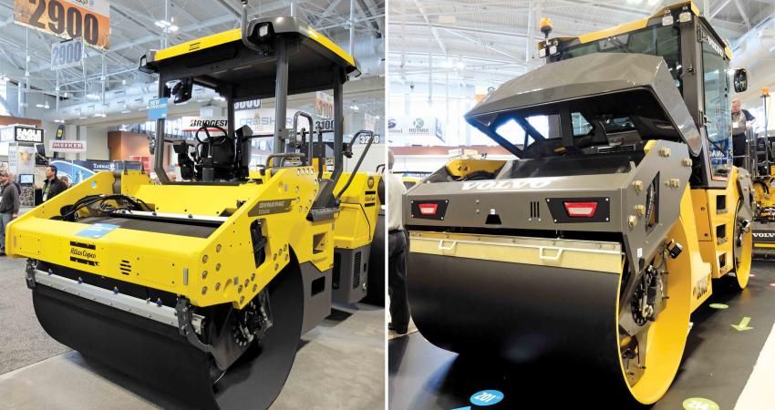 Atlas Copco and Volvo CE’s asphalt compactors