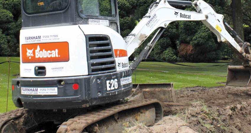 Bobcat mini excavator 