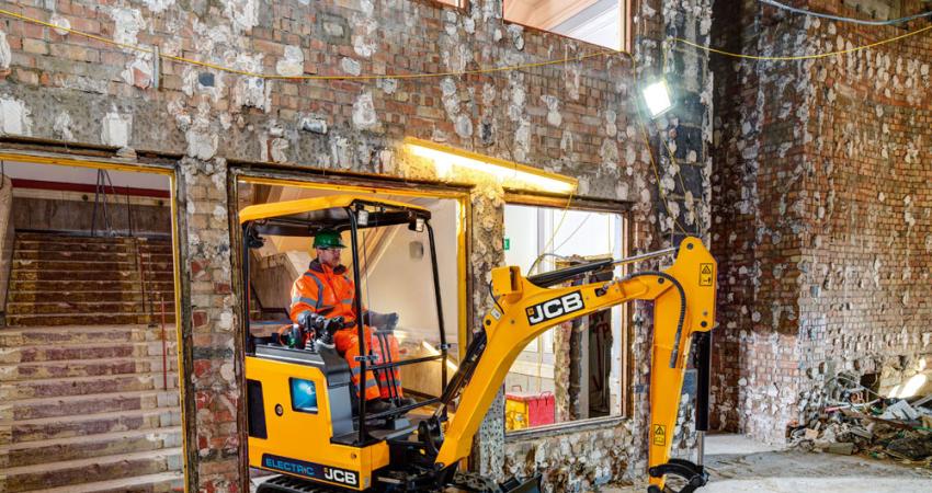 Fast charging is claimed for JCB’s all-electric mini excavator