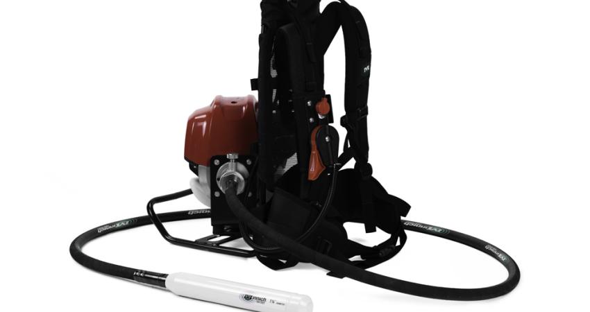 Minnich claims versatility for its new petrol powered backpack vibrator unit