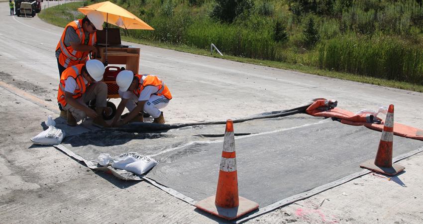 A team of researchers from the civil engineering department at Purdue University have embedded concrete sensors into I-465 near Indianapolis