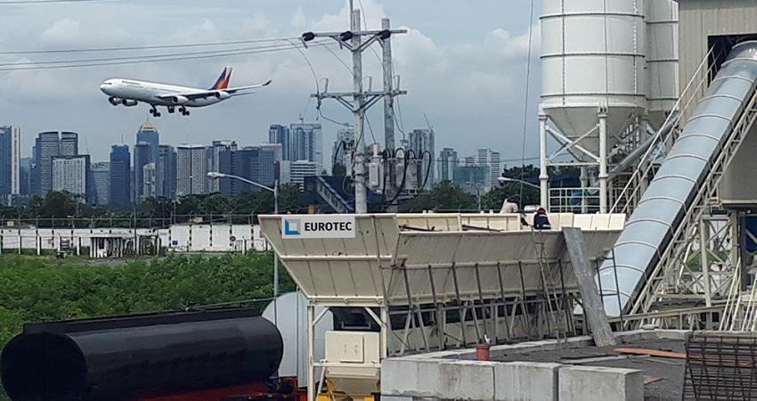 A Eurotec concrete plant is playing a key role at an airport project in the Philippines