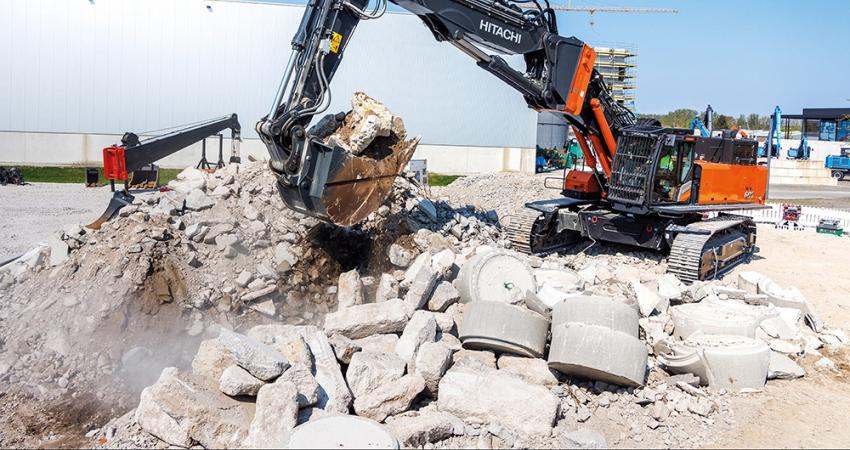 Hitachi is now offering special ruggedised excavators to cope with the tough demolition application