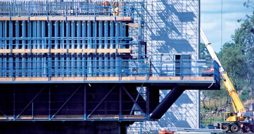 Building of the Brisbane bridge 