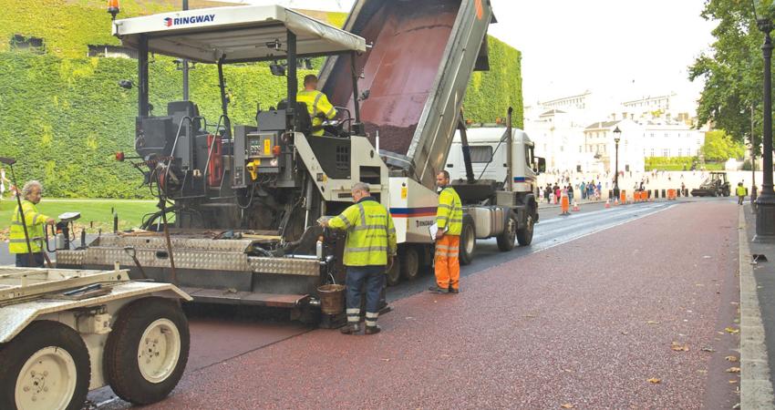 road resurfacing work 