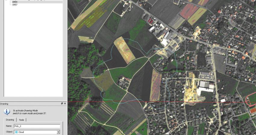 Aerial survey view in ADS viewer