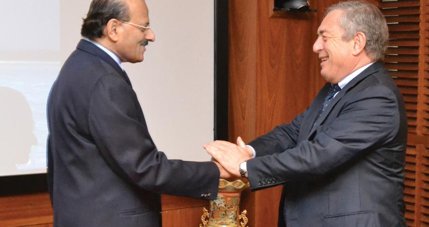 P J Nayak, L&T meeting Franco Fusignani, CNH