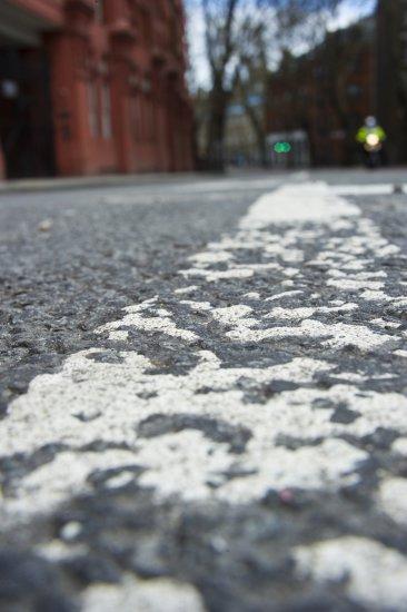 Britain’s worn-our road markings