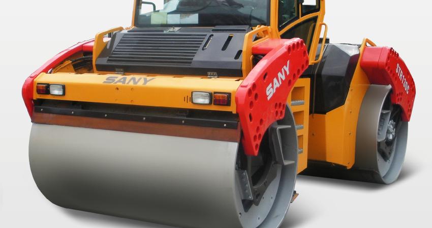 Sany's asphalt compactor