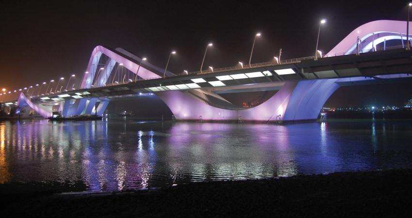 Award-winner: the Sheikh Zayed Bridge