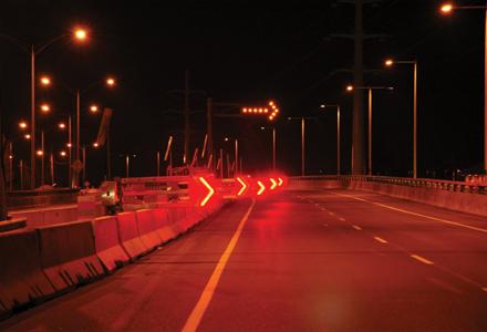 remotely-controlled lane closure system