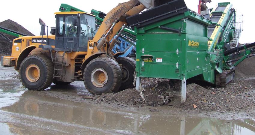 High production recycling is being achieved with the process equipment from McCloskey