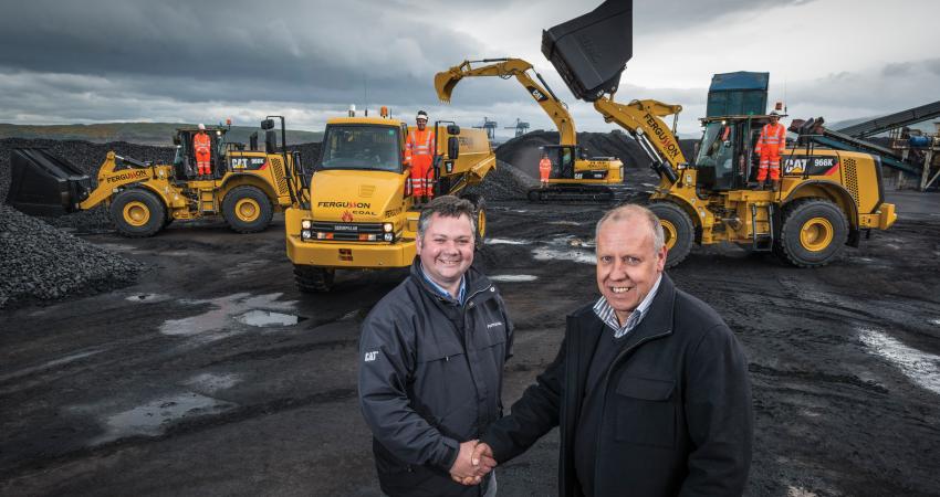 Fergusson Manager shaking hands with director