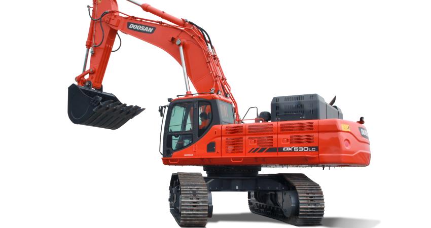 Doosan’s new DX530LC-3 heavy excavator 