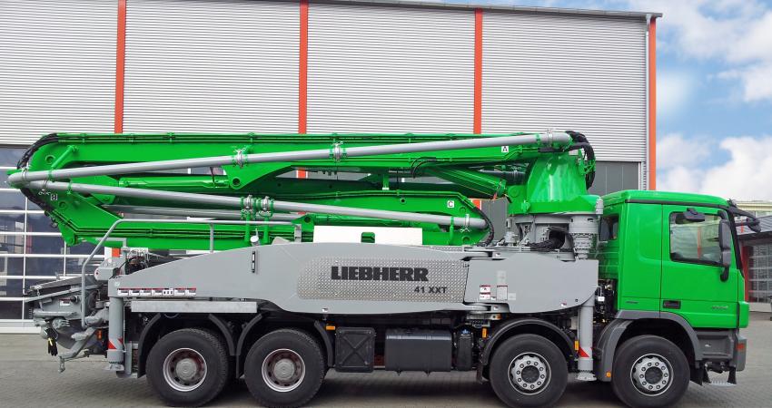 truck-mounted pump from Liebherr 