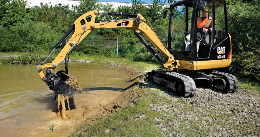 Cat’s 302.4D hydraulic excavator