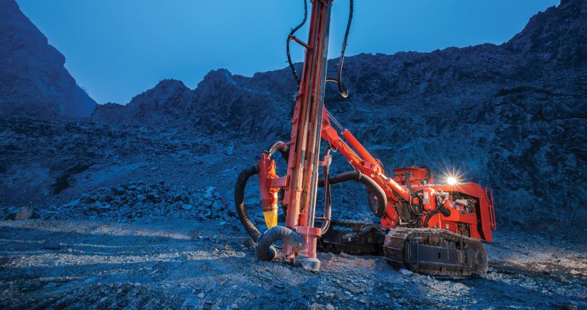 Sandvik’s new DH350 surface drill rig 