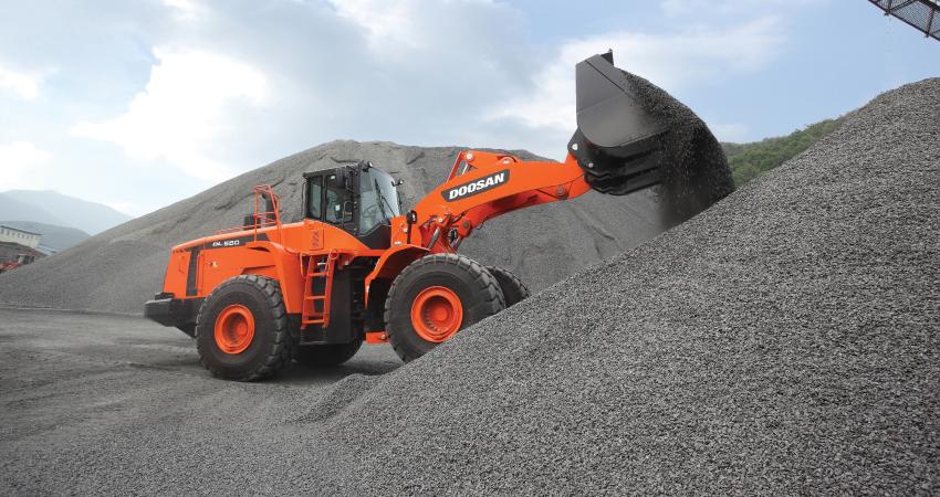 Doosan's DL550 wheeled loader