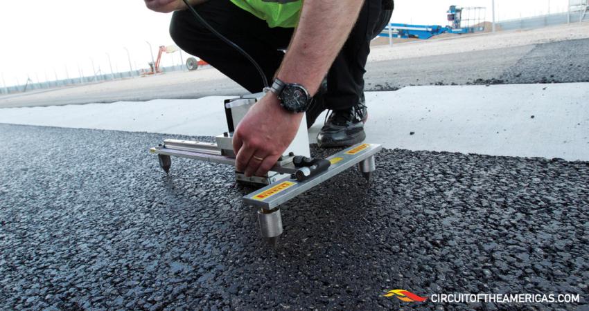 Pirelli testing the COTA track