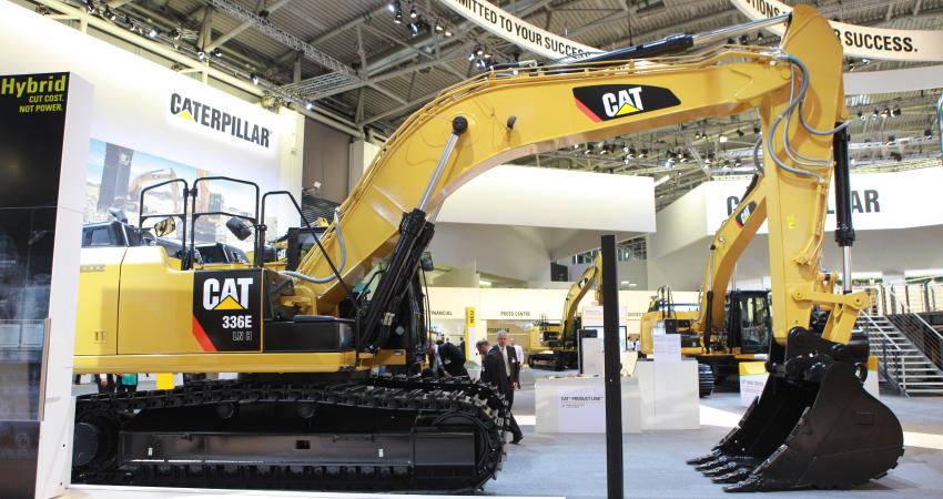 CAT 336E H hybrid excavator 