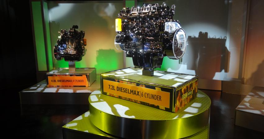 six-cylinder JCB Dieselmax 672 engine