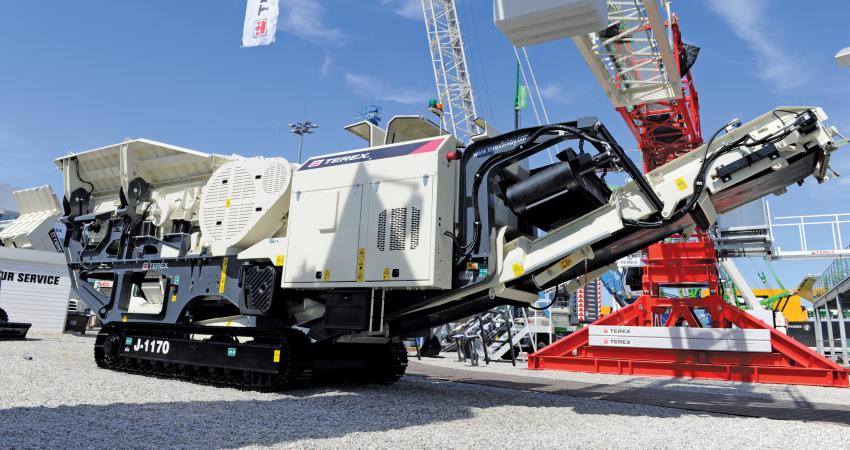 Terex Finlay’s J-1170 mobile jaw crusher 