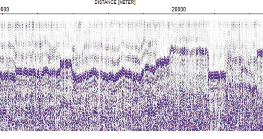 GPR profile 30km newly built road