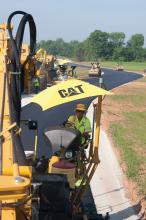 earthmoving and asphalt caterpillar