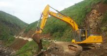 XCMG excavator Longtou mountain town Earthquake rescue