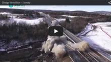 Norwegian bridge demolition 