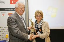 Turkish Ambassador Hakki Akil and Maryvonne Lanoe