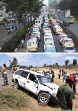 traffic in Kenya’s capital Nairobi 