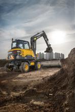 Volvo’s EW60E wheeled excavator