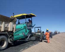 Vögele asphalt paver