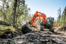 Hitachi logs time in Sjodalen valley