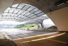 Coloured binder road tunnels luxembourg