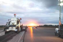 Roadtec machines building Alaska runway 