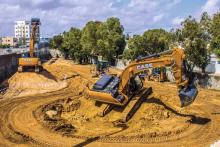 CASE earthmoving excavator in Tunisia