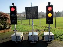 Radiolight temporary traffic lights 