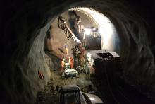 Iceland’s longest tunnel, the Norðfjarðargöng tunnel 