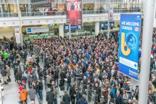 Once again, visitors to bauma in Munich, are being treated to the famous “crane forest” with more than 30 cranes towering above the crowds (image World Highways)